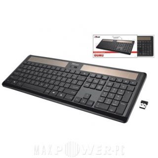 Trust Helios Wireless Solar Funk Tastatur   18424 Keyboard PC Computer