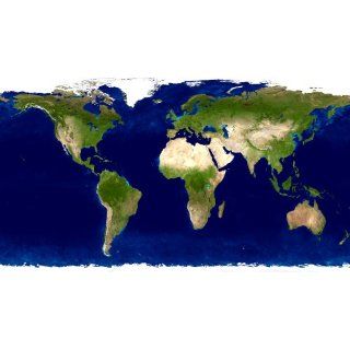 NASApete Welt, Erde, Satellitenfoto, Karte, Landkarte, Fototapete