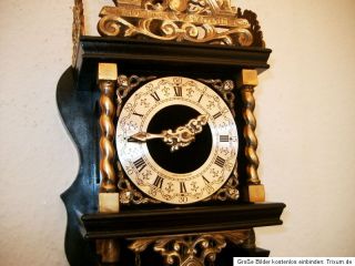 Wunderschöne kleine Zaanse Clock Original Holland Uhr