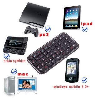 Ultra Slim Mini Wireless Bluetooth Keyboard For iPad 2 iPhone 4 PC PS3