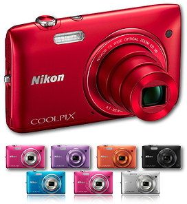 Nikon Coolpix S3500 Digitalkamera (20 Megapixel, 7 fach optischer Zoom