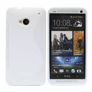 Bingsale TPU Silikon Case Schutzhülle HTC One M7 Hülle Tasche weiß