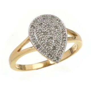 Damen Ring 18 Karat (750) Gelbgold Gr. 54 (17.2) 45 Diamanten PR3440