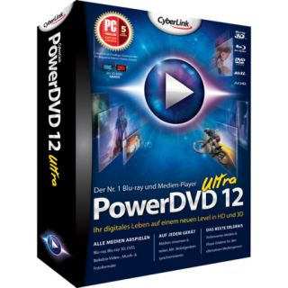 CyberLink PowerDVD 12 Ultra DVD Software Mediaplayer Vollversion