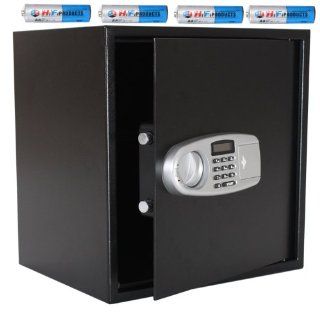 TecTake Elektronischer Safe Tresor 46,5x45x36 CM schwarz inklusive 4