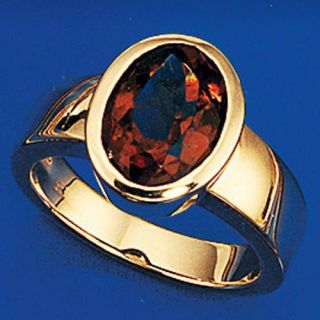 Damenring Goldring Ring, Rauchquarz & 585 Gold Gelbgold, Fingerschmuck