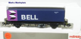 H0 Containerwagen Lgjs Bell DB Märklin 4851 NEU OVP