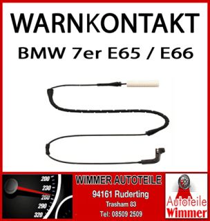 Warnkontakt / Verschleißanzeiger WK463 BMW 7er E65 / E66 vorne