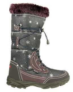 Indigo Damen Schuhe Winter Stiefel *Slam Tex* Schnee Fell Lila Gr.36