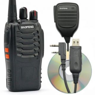 USB Cable+ CD + Original Speaker 400 470 MHz Two way Ham Radio