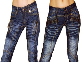 Jeans Damen Jeans Hose Kosmo Neu Clubwear W26 W30