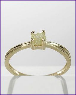 X477 Ring 375er Gelbgold Rohdiamant 0,5ct RW18