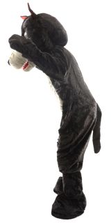 Riesiger Hungriger Wolf Maskottchen Halloween Verkleidung Karneval