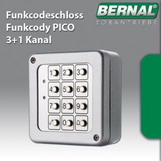 BERNAL Funkcodeschloss Funkcody PICO 3+1 Kanal