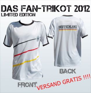 Deutschland EM Fan T shirt 2012 Fantrikot Fussball EM