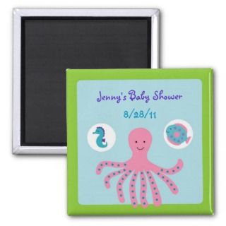 Girls Under the Sea Turtle Party Favor Magnets