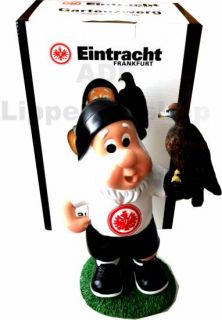 Eintracht Frankfurt Gartenzwerg mit Adler *** gross *** Zwerg Garten