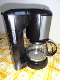 Kaffeemaschine Kaffeeautomat in Schwarz Typ 470 mit Glaskanne