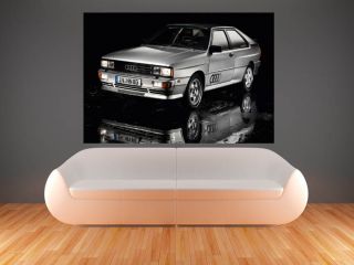 A0 AUDI 1980 QUATTRO SPORT RALLY CAR IMAGE LARGE GIANT POSTER PRINT