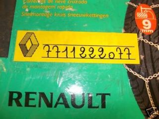 Renault Twingo Clio Wind Boutique SCHNEEKETTEN Ketten paar NEU
