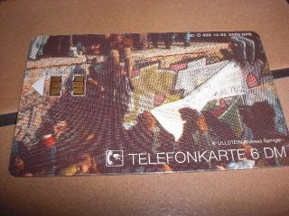 Telefonkarte Deutschland 6 DM  Voll  O Karte Nr   489