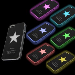 Apple iPhone 5 Tasche Huelle Case Schutzhuelle LED Flash Farbwechsel