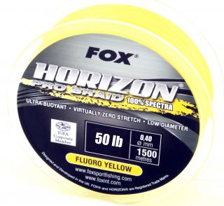 500 m Fox Horizon Pro 50 LB Schnur für Norge Top Preis