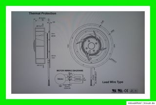 Radiallüfter Radialgebläse Lüfter 230V   57W.L 270 . Ø 190mm