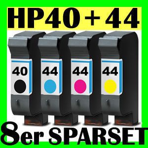 8er SPARSET HP40 HP44 DRUCKER PATRONE 350C PLUS 450C 455CA 488CA TINTE