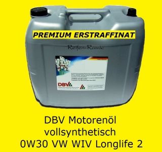 Öl Longlife 2 WIV AUDI VW 503.00 506.01 vollsynthetisch