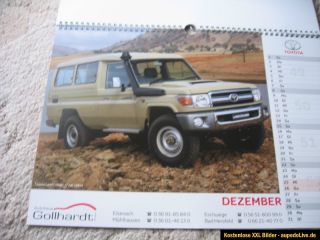 Kalender 2013 Wandkalender Toyota sehr selten rar NEU 42cm x 30cm
