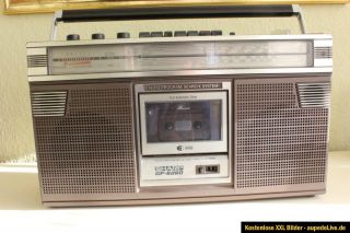 Sharp GF 6060 Ghettoblaster Boombox Radio Kassettenplayer old school