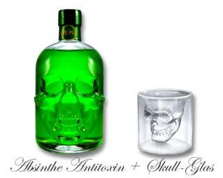 Absinthe Antitoxin + 1x Skull Absinth Shot Glas