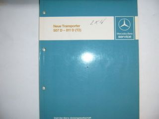Mercedes Neue Transporter 507 D   811 Werkstatthandbuch
