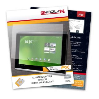 FX Antireflex für Acer Iconia Tab A500, A501 Display Schutz Folie