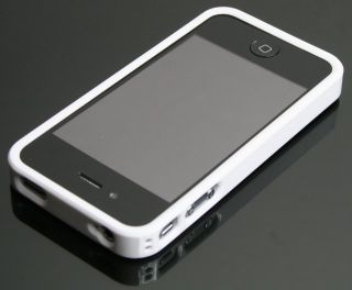 iPhone 4 4G Hülle Hart Cover Tasche Case Schale Weiß