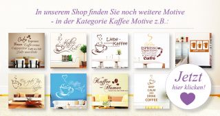 Wandtattoo Schriftzug Kaffee Humor Stress Wandaufkleber*Sticker*Küche