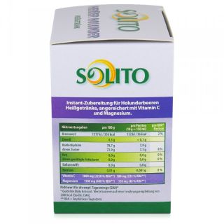 SOLITO Heißer Holunder Instant Heißgetränk 15x10g