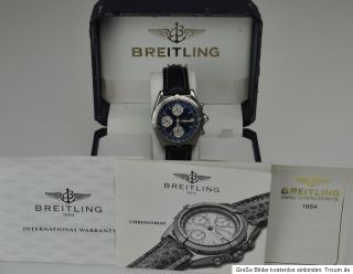 Breitling Windrider Chronomat Box und Papiere A 13047 in Stahl / Stahl