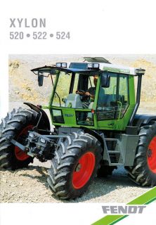Fendt Xylon 520 522 524 Schlepper Traktor Tractor Prospekt Brochure