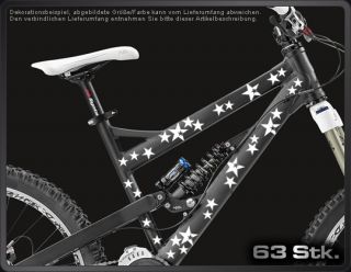 A539  Sterne Fahrradaufkleber  Bike Stern Fahrrad Rad