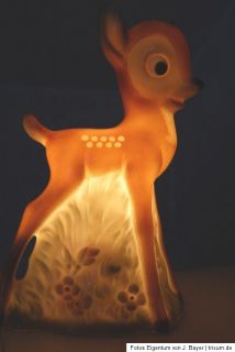 1950er Jahre Lampe / Rauchverzehrer Bambi Disney Goebel / Hummel