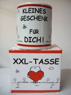 Charly Kaffeebecher Weiß XXLTassen Kleines Geschenk