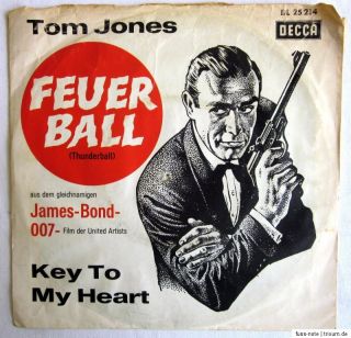 Single (s)   FEUERBALL (Thunderball) James Bond 007   Tom Jones