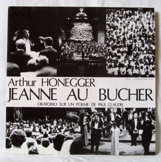 rare french label 2 LP box Arthur HoneggerJeanne au Bucher with