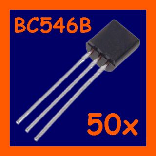 BC546B 50x Transistor NPN 65V 100mA BC546 TO92°
