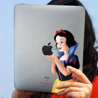 Snow White Vinyl Sticker Decal Gadget Tablet Skin for Mac Apple iPad 1