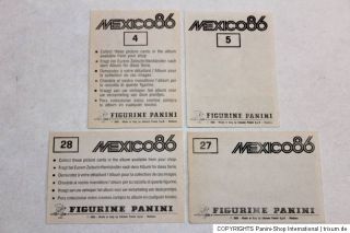 Panini WM WC MEXICO 86 1986 – KOMPLETTSATZ COMPLETE SET COMPLETO