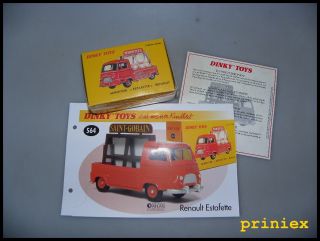 Atlas Verlag Dinky Toys 564 Renault Estafette Miroitier + Datenblatt