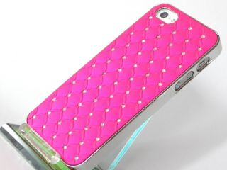 iPhone 5 STraSS BlinG Chrom LOOK COVER hard CASE HÜLLE tasche schale